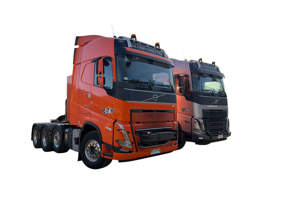 Tractocamión con configuración indivisible para cargas de gran tonelaje y geometría especial
